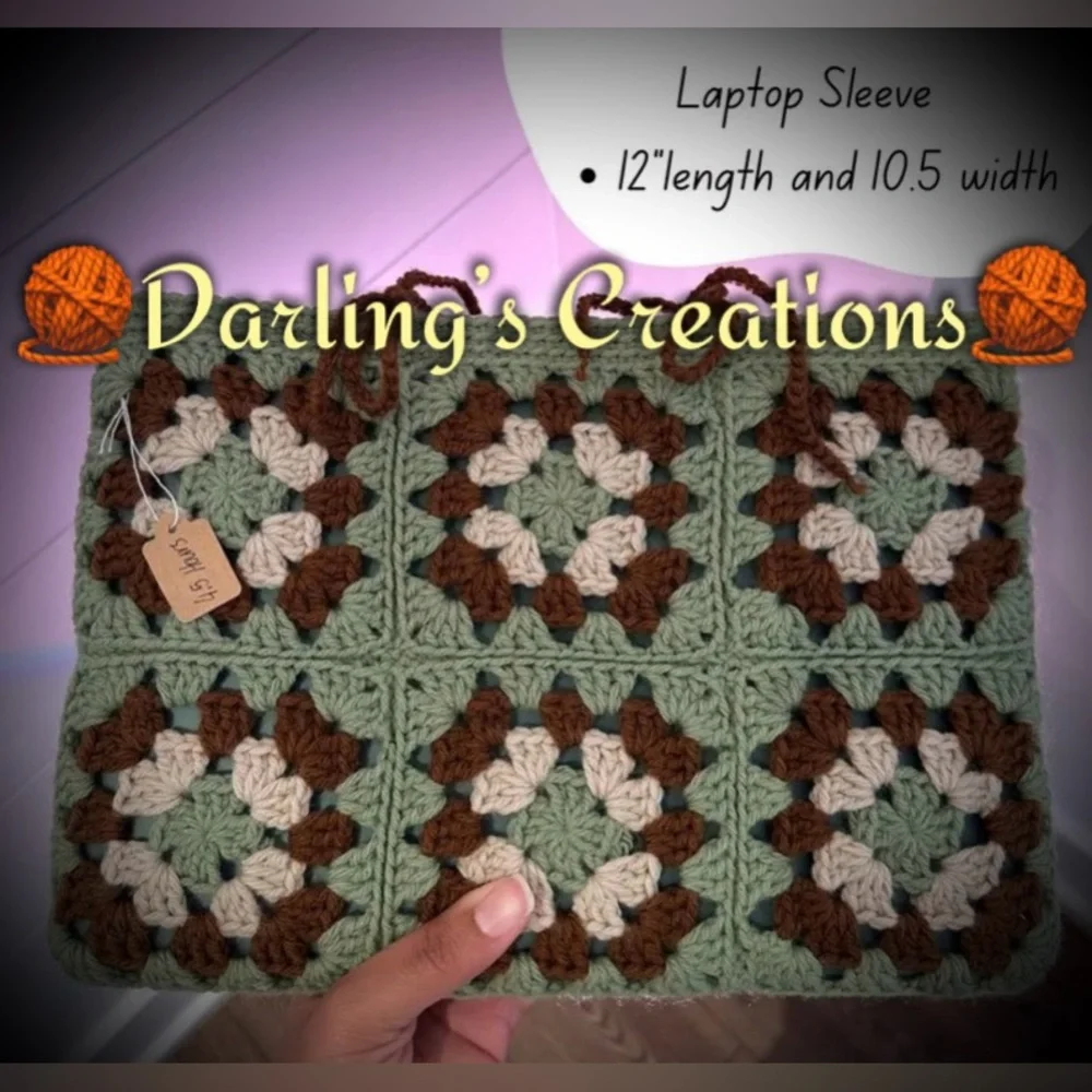 Handmade Crochet Laptop Sleeve